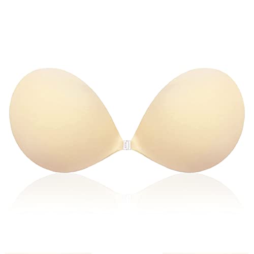 Women’s Backless Strapless Bras Self Adhesive Sticky Bra Seamless Invisible Push Up Lift-up Bra