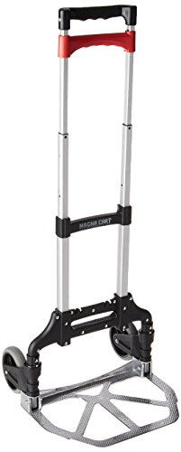 Magna Cart Personal 150 lb Capacity Aluminum Folding Hand Truck (Black/Red), 1 Pack