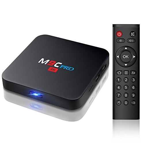 Bqeel M9C Pro Android TV Box 6.0 4K Amlogic S905X Chipset-Quad Core [1G/8G] Support Ultra-Fast Smart TV Box