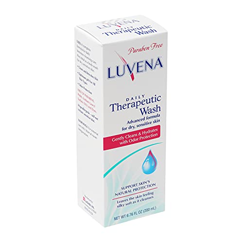 Luvena Personal Wash - Intimate Wash for Women - Gentle Feminine Wash to Help Moisturize and Resist Odor - pH Balanced, Vitamin E, Paraben Free - Gynecologist Tested - Sweet Pea Scented - (6.76 oz)