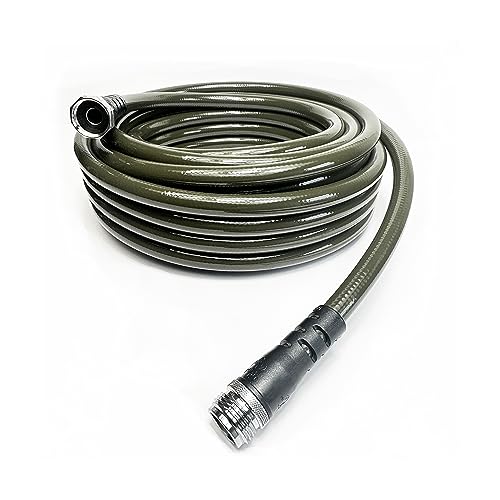 Water Right 500 Series (1/2') Garden Hose, Drinking Water Safe, 50-Foot, Stainless Steel Fittings, Olive Green