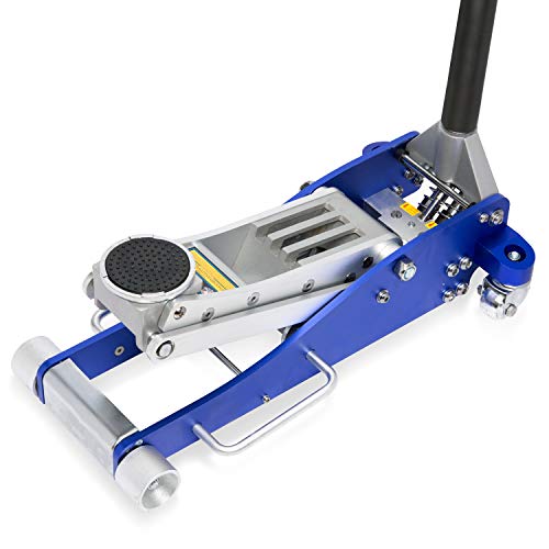 Neiko Pro® 20272B Premium Low Profile Aluminum Floor Jack | 3 Ton Capacity | Dual Pump Design