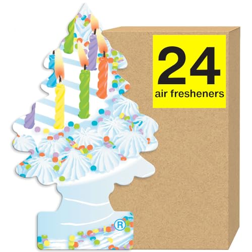 LITTLE TREES Air Fresheners Car Air Freshener. Hanging Tree Provides Long Lasting Scent for Auto or Home. Celebrate!, 24 Air Fresheners