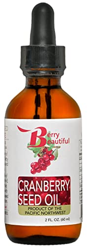 Berry Beautiful Cranberry Seed Oil - Moisturizing Oil for Face, Body & Hair - Cold Pressed from US grown Cranberries - 2 fl oz