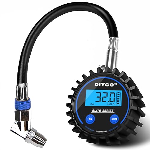 DIYCO D1 MK2 Digital Tire Pressure Gauge, Digital Hold, 125 PSI