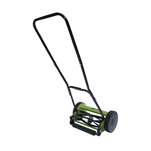 ALEKO GHPM12 5-Blade 12 Inch Hand Push Lawn Mower Adjustable Grass Cutting Height