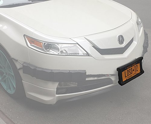 Luv-Tap Bumper Thumper Ultimate Complete Coverage Front Bumper Guard Shock Absorbing Flexible License Plate Frame Protection System (License Plate Frame ONLY)