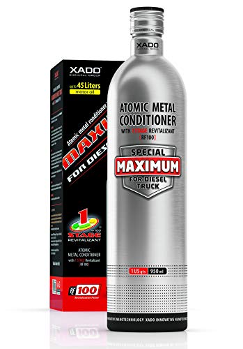 XADO 1 Stage Maximum for Diesel Trucks | Engine Oil Additive for Heavy Duty Machinery & Tractor Trailer Semi Truck | Oil Capacity Up to 45 Quarts (Bottle, 950 ml)