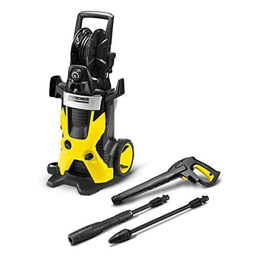 Kärcher - K5 Premium - 2000 PSI Electric Power Induction Pressure Washer - With Vario Power & Dirtblaster Spray Wands - Pressurized Hose Reel & Adjustable Detergent Tank - 1.4 GPM