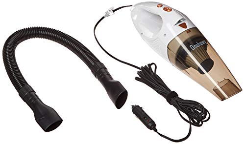 Onshowy Car Vacuum Cleaner, with LED Light 12V 106W 4.3~4.5K PA Suction Stainless Steel Filter Wet&Dry Handheld Auto Vacuum Cleaner,14.76FT(5M) Power Cord Plus One Bag