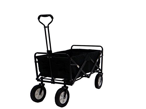 MacSports WTC Portable Folding Utility Wagon, Black