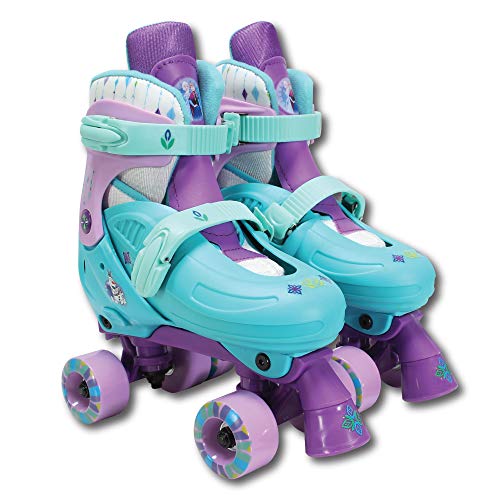 PlayWheels Disney Frozen Classic Quad Roller Skates, Junior Size 1-4