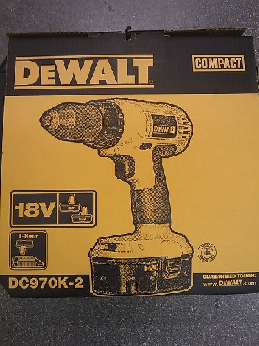 DEWALT DC970K-2 18-Volt Compact Drill/Driver Kit