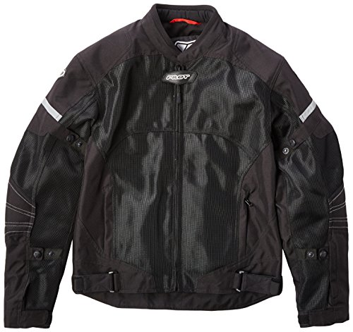 Pilot Motosport Men's Direct Air Mesh Motorcycle Jacket (V3) (Black, XX-Large)