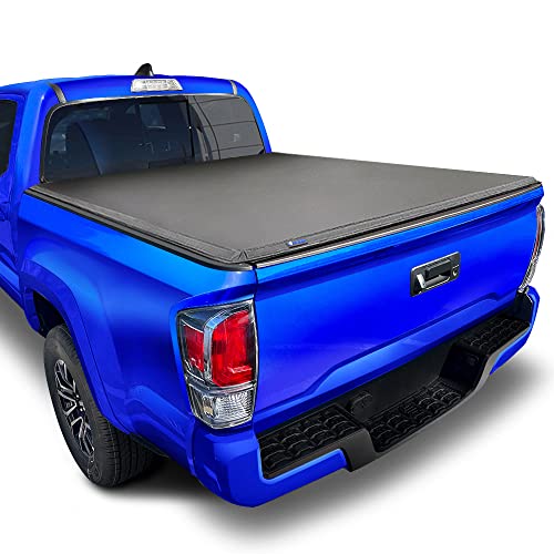 Tyger Auto T3 Soft Tri-Fold Truck Bed Tonneau Cover Compatible with 2016-2018 Toyota Tacoma | Fleetside 5' Bed (60') | TG-BC3T1530