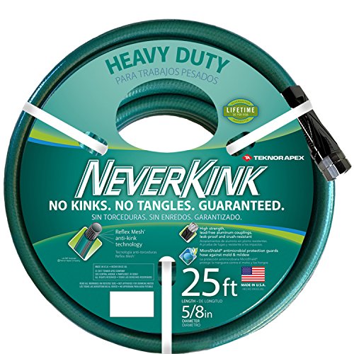 Teknor Apex NeverKink 8615-25, Heavy Duty Garden Hose, 5/8-Inch by 25-Feet