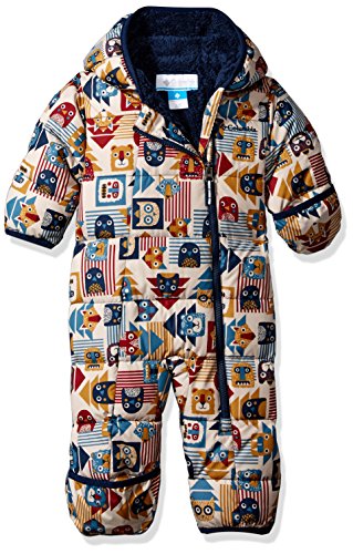 Columbia Kid's Frosty Freeze Bunting Outerwear, Collegiate Navy Critter Blocks, 6/12