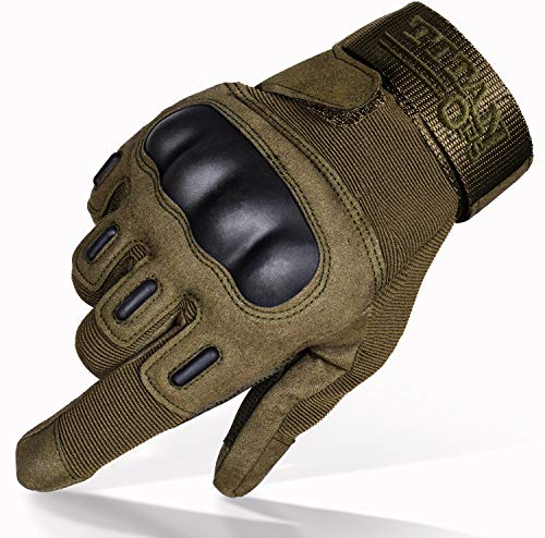 TitanOPS Full Finger Touchscreen Hard Knuckle Motorcycle Hunting Tactical Training Shooting Outdoor Gloves
