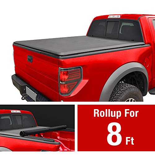 MaxMate Soft Roll Up Truck Bed Tonneau Cover for 1988-2007 Chevy Silverado/GMC Sierra 1500 2500 HD 3500 HD | 2007 Classic ONLY | Fleetside 8' Bed