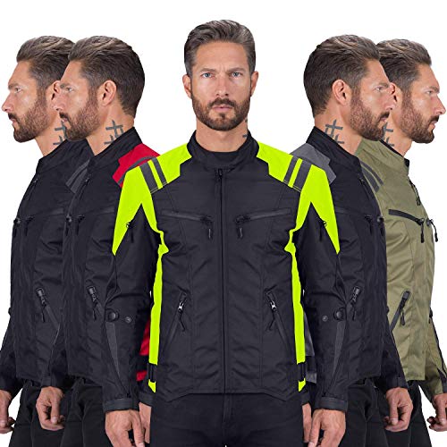 Nomad Motorcycle Jacket for Men Ironborn Cordura Textile for Riding Armored for Impact Protection Cruiser Sportsbike Enduro.
