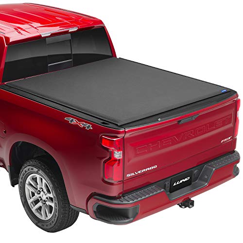 Lund Genesis Elite Roll Up Soft Roll Up Truck Bed Tonneau Cover | 96893 | Fits 2014 - 2018 Chevy/GMC Silverado/Sierra 6' 7' Bed (78.8')