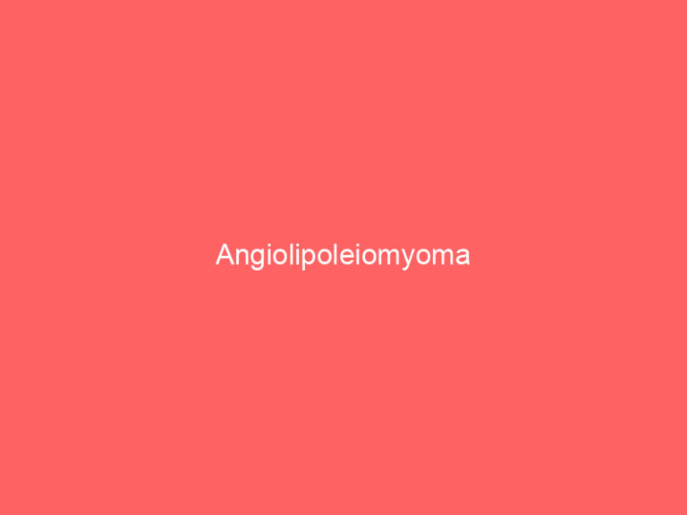 Angiolipoleiomyoma
