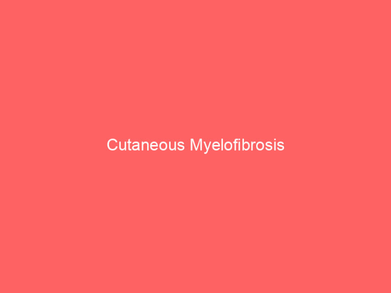 Cutaneous Myelofibrosis