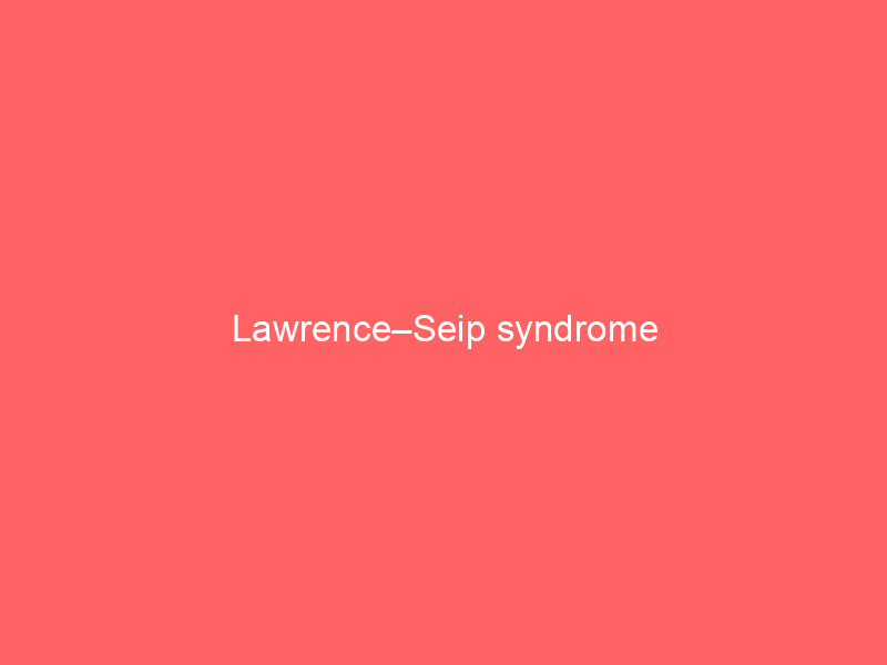 Lawrence–Seip syndrome