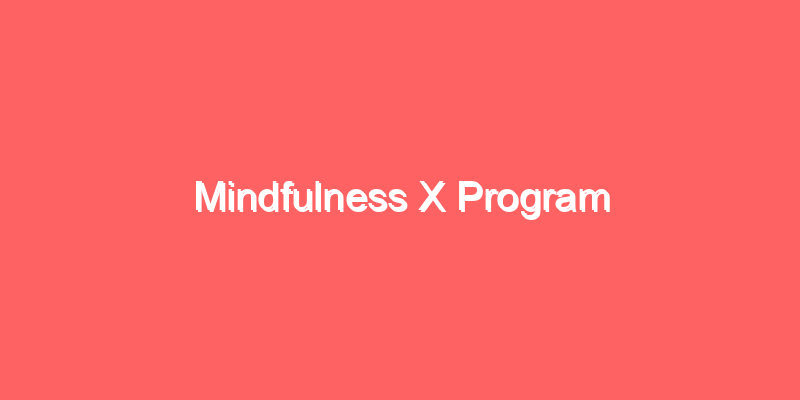 Mindfulness X Program