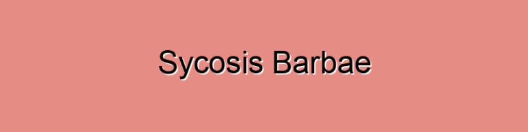 Sycosis Barbae