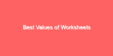 Best Values of Worksheets