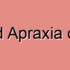 Acquired Apraxia of Speech