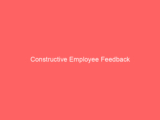 Constructive Employee Feedback