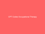 CPT Codes Occupational Therapy