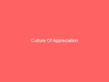 Culture Of Appreciation