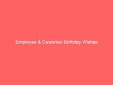 Employee & Coworker Birthday Wishes