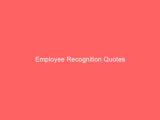 Employee Recognition Quotes