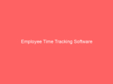 Employee Time Tracking Software