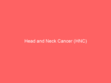 Head and Neck Cancer (HNC)