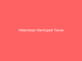 Heterotopic Meningeal Tissue