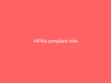 HIPAA compliant efax