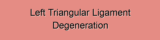Left Triangular Ligament Degeneration
