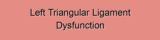Left Triangular Ligament Dysfunction