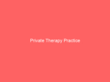 Private Therapy Practice