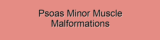 Psoas Minor Muscle Malformations