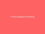 Tinnitus Research Workshop