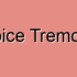 Acute Voice Fatigue