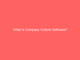 What Is Company Culture Software?