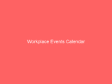 Workplace Events Calendar