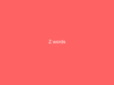 Z words
